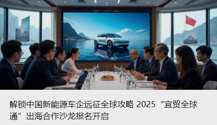 解鎖中國(guó)新能源車(chē)企遠(yuǎn)征全球攻略 2025“宜貿(mào)全球通”出海合作沙龍報(bào)名開(kāi)啟_北京中汽四方會(huì)展有限公司